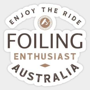 Foiling Enthusiast - Australia Sticker